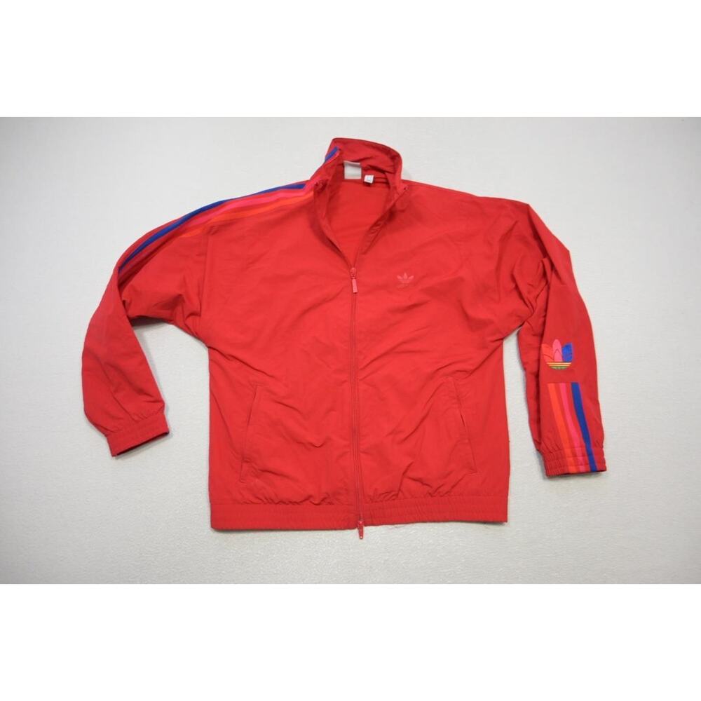 Adidas‎ Track Jacket Red Full Zip Lined Performance Athletic Womens Sz Small